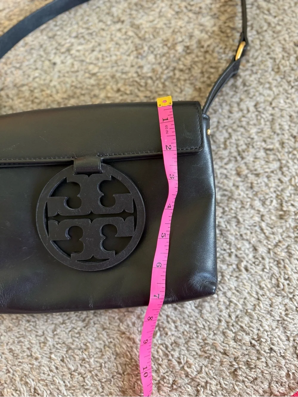 Tory Burch Miller Flap Crossbody in Black
